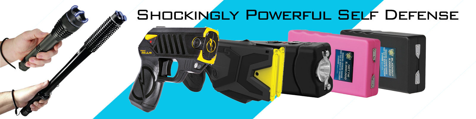 Personal self defense stun guns and tasers from Stun Gun Defense Products.