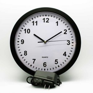 Wi-Fi Wall Clock Hidden Camera with AC Adapter