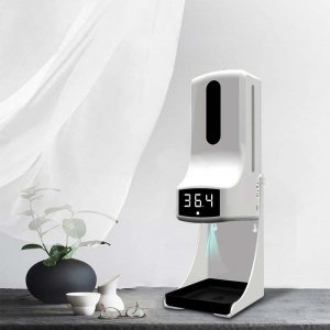 Touchless Thermometer with Hand Sanitizer station