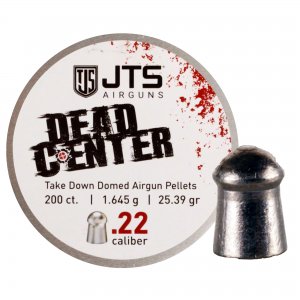 JTS, Dead Center .22 Caliber Pellets, Domed Tip