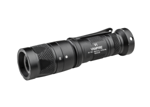 The V1 Vampire is an ultra-compact, combat-ready dual-output flashlight that provides both white light and infrared output without the need for an IR filter.